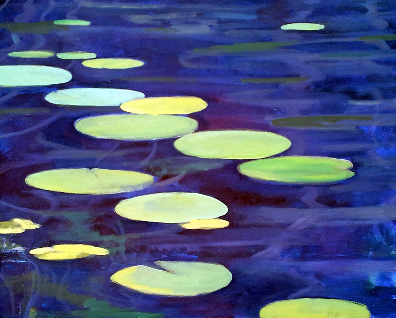 North Lake lillies II, Canada, oil/canvas, 16” X 20”, 2015